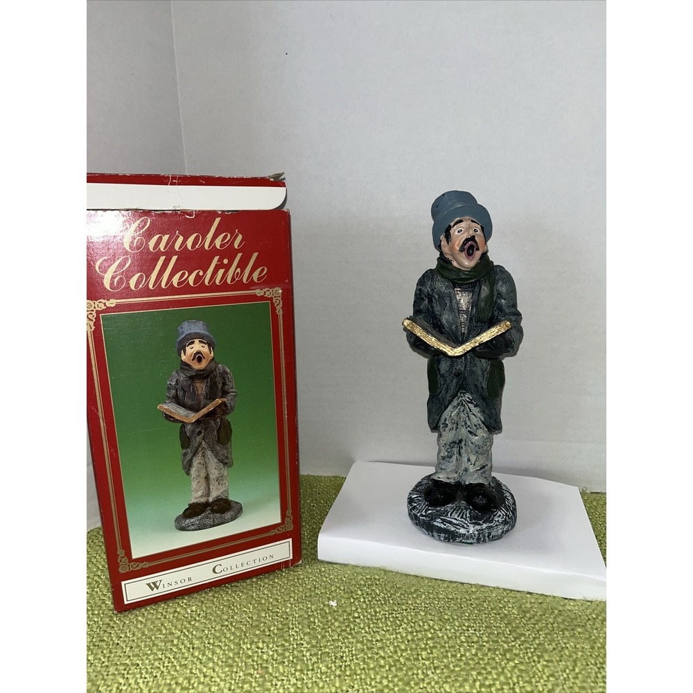 Vintage Windsor Collection Man Caroler‎ 1980s 11" Tall